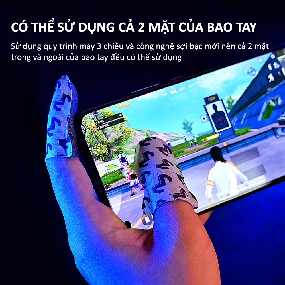 Minh họa sử dụng hai mặt bao tay MEMO V7